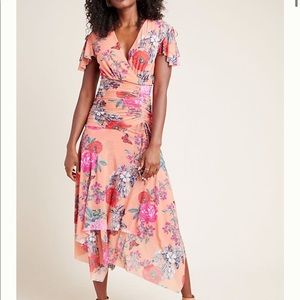 Anthropologie Floral Maeve Simone Midi Dress XS